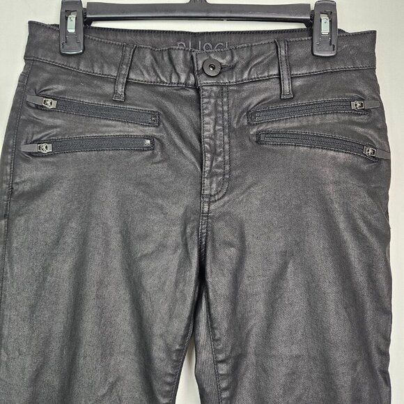 DL1961 Florence Insta Sculpt Epiphany Black Coated Moto Skinny Jean 30 - Picture 3 of 9